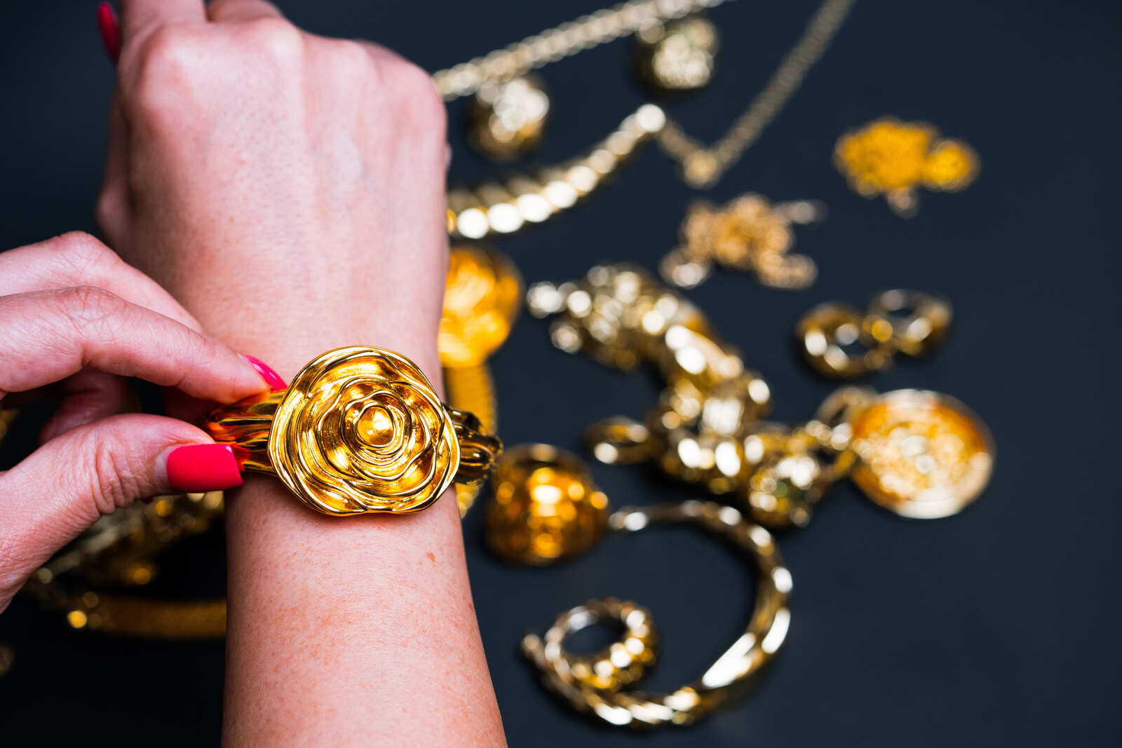 Bracelet on wrist