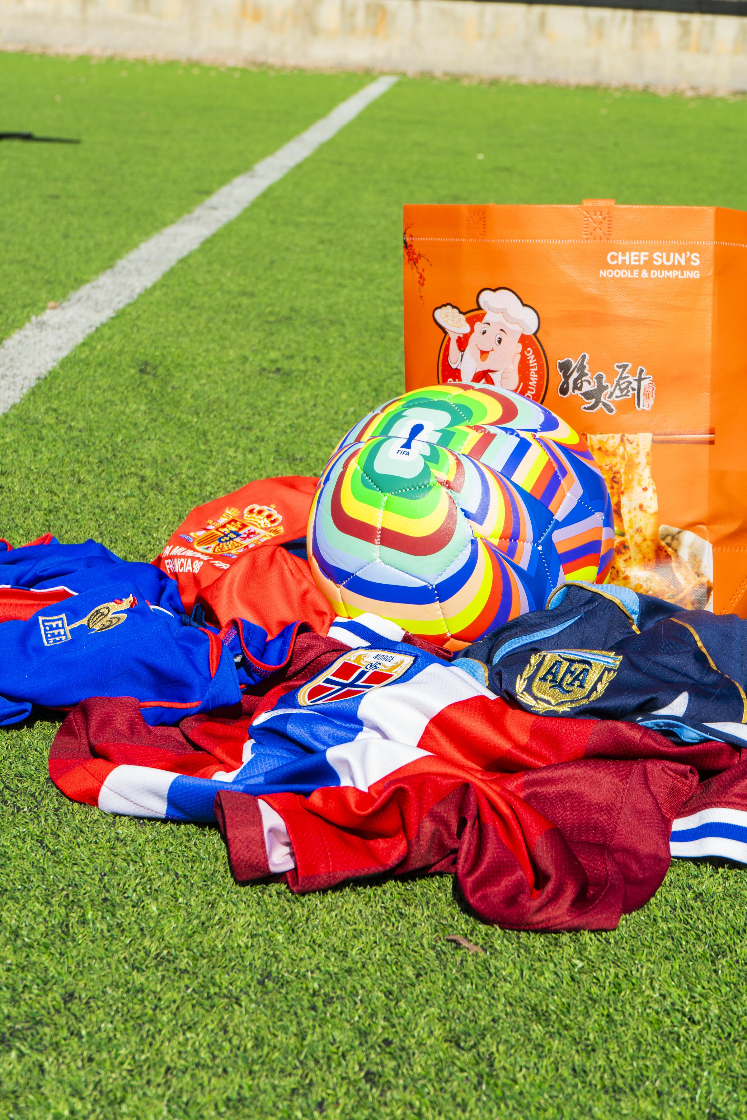 Girl on jerseys with bag